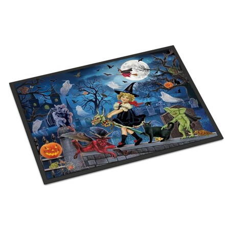 Carolines Treasures 24 x 36 in. Littlest Witchs Halloween Party Indoor or Outdoor Mat PRS4048JMAT